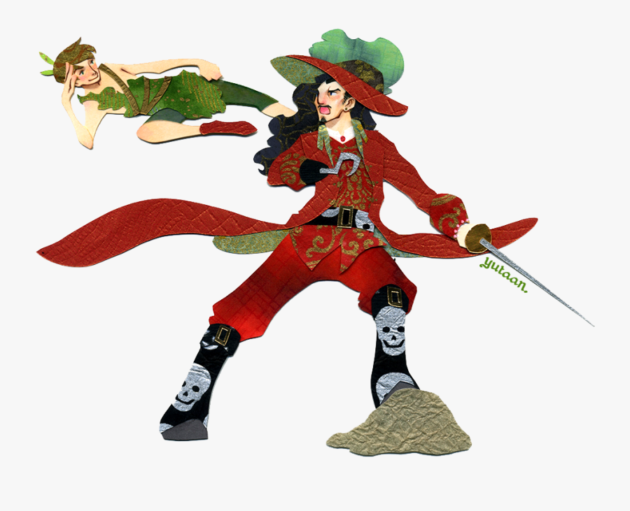 Papercraft Commission Of Peter Pan And Captain Hook - Lego Captain Hook, Transparent Clipart
