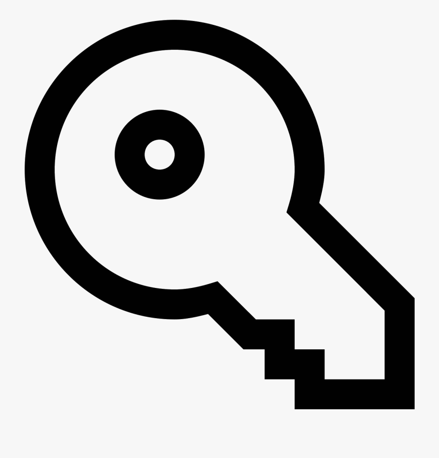 Small Circle Key Clip Art - Icono Llave Png, Transparent Clipart