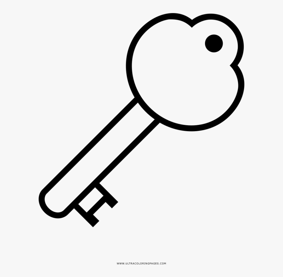 Sensational Lock And Key - Key Coloring, Transparent Clipart