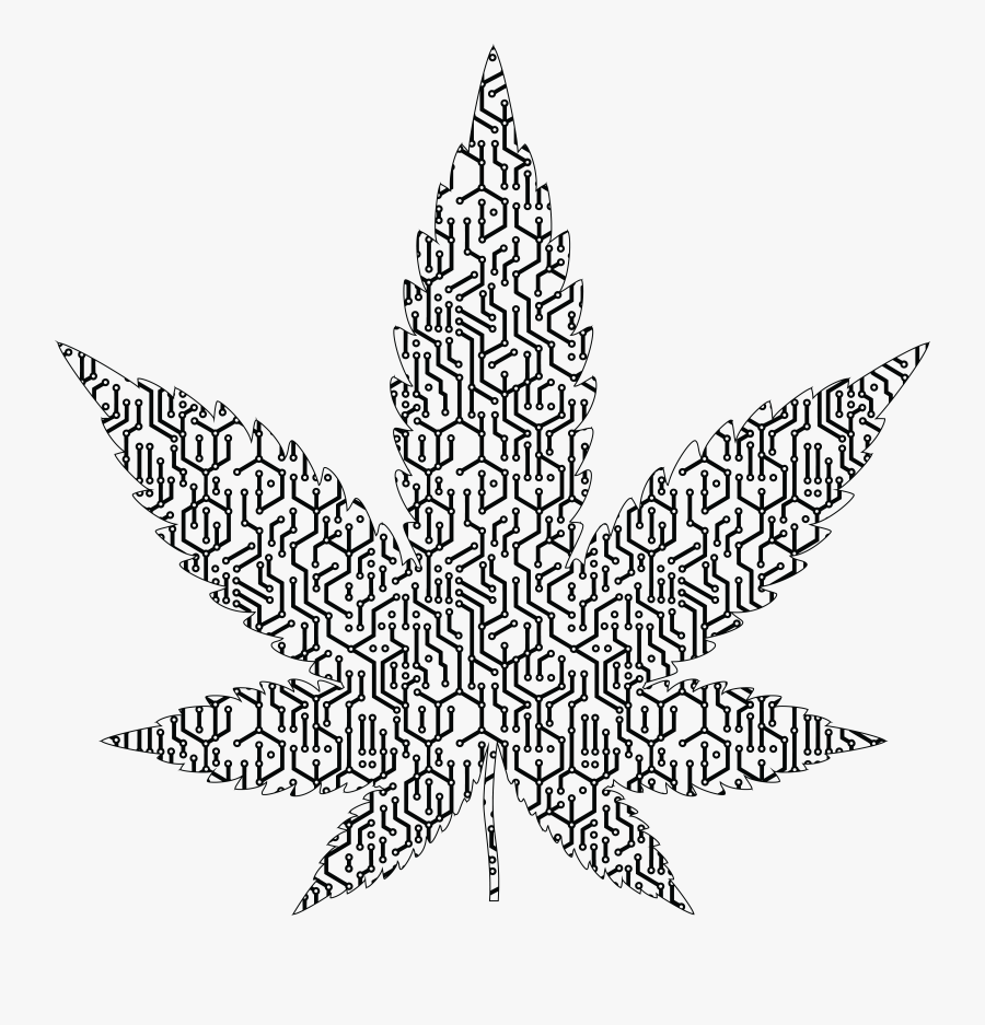 Transparent Weed Clipart - Png Folha Da Maconha, Transparent Clipart