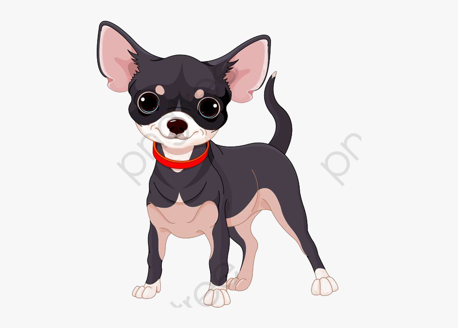 Cartoon Black Png Transparent - Chihuahua Dog Clipart, Transparent Clipart