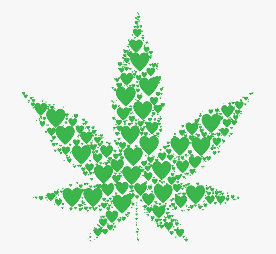 Christmas - Pot Leaf Clipart Black And White, Transparent Clipart