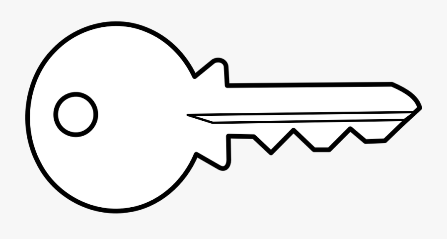 Key, Access, Open, Unlock, Key Bit, Security - White Key Vector Png, Transparent Clipart