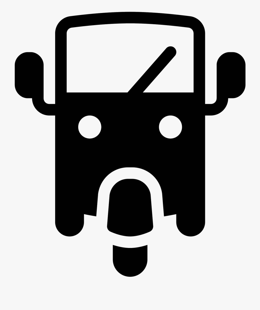 Three Wheel Car Filled - Three Wheeler Png Icon, Transparent Clipart