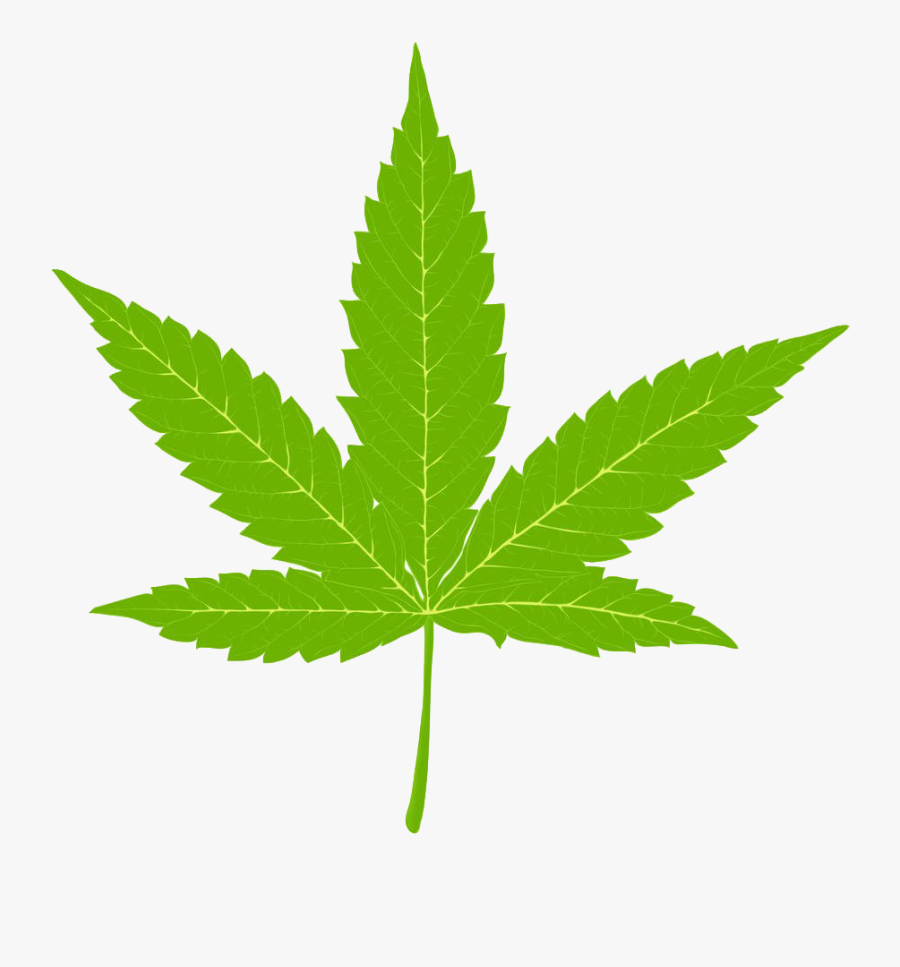 Marijuana Clipart Hemp - Cannabis Leaf Vector, Transparent Clipart