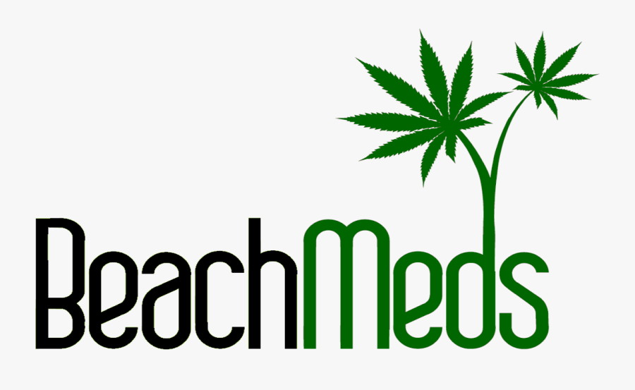 Beach Meds Medical Marijuana Delivery Service - Marijuana Leaf, Transparent Clipart