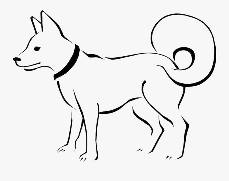 Dog Puppy Black And White Clip Art Free Clipart Transparent - Domestic Animals Drawing Easy, Transparent Clipart