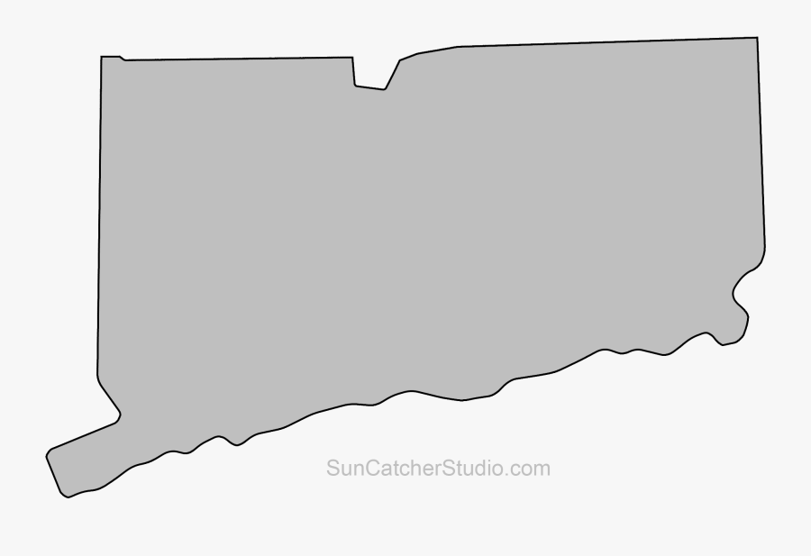 State Outlines - Connecticut State Outline Transparent, Transparent Clipart