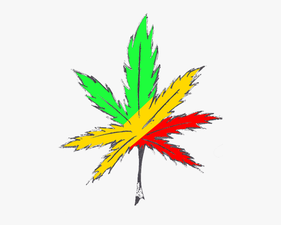 Graphic Royalty Free Download Cannabis Smoking Rastafari - Bob Marley Leaf Png, Transparent Clipart