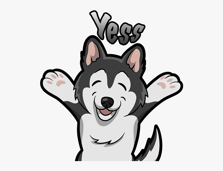 Hd Husky Clipart Emoji - Husky Dog Clipart, Transparent Clipart