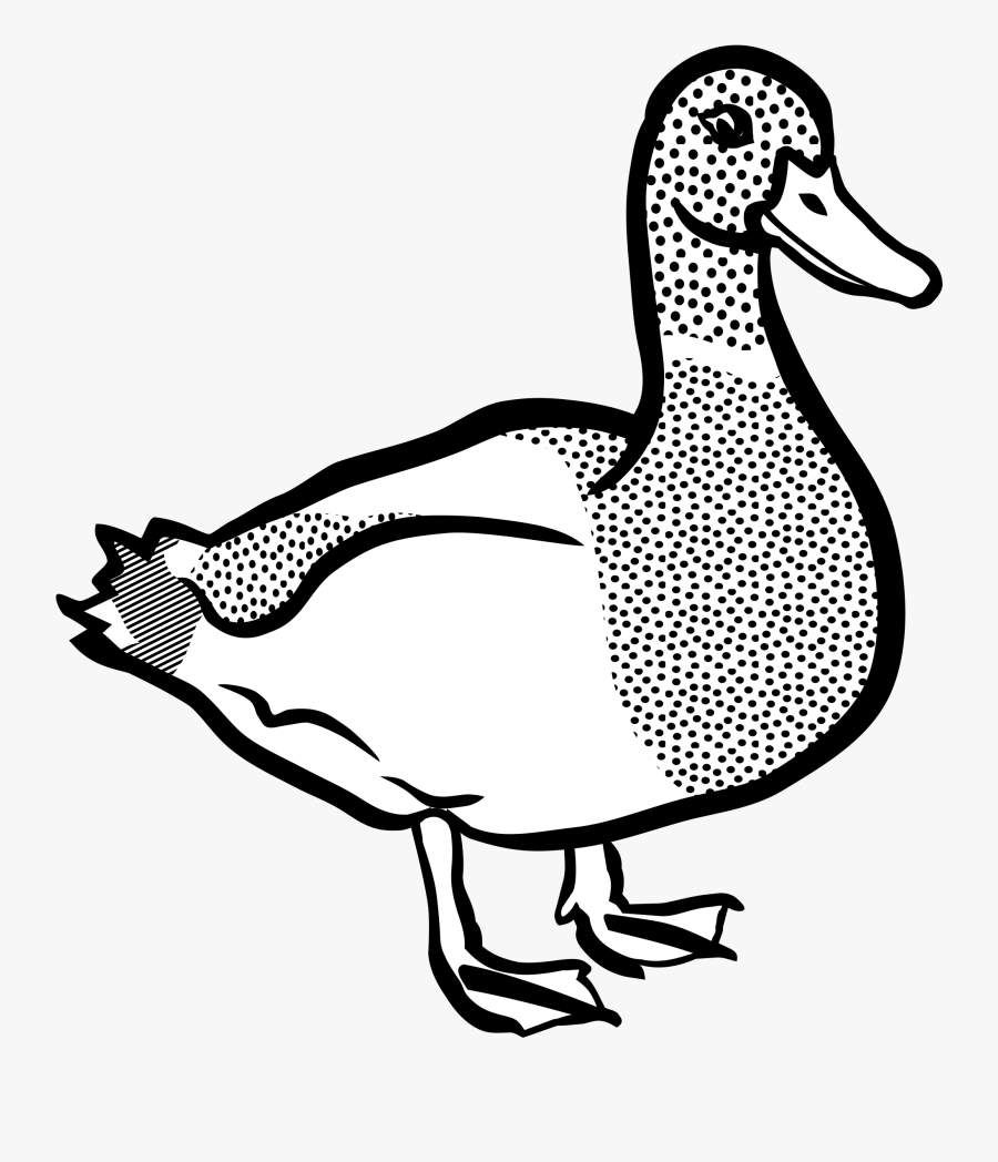 Lineart Big Image Png - Duck Png Clipart, Transparent Clipart