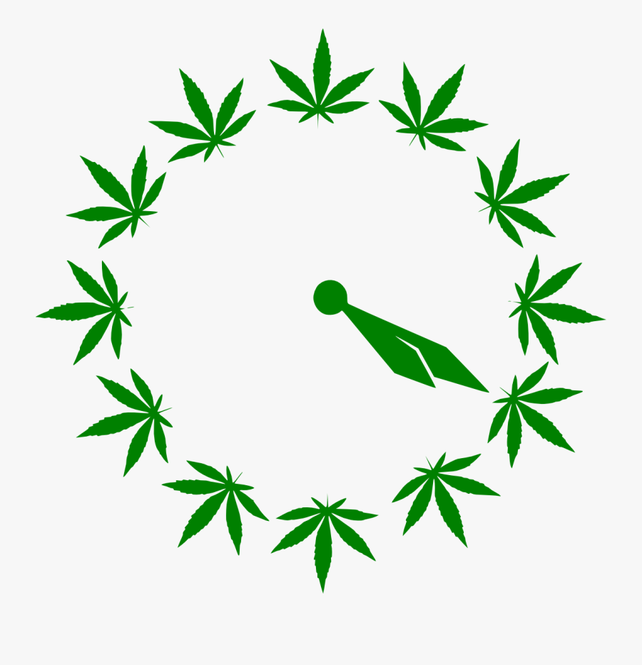 Wall Pot Clock - Cinco De Mayo Marijuana, Transparent Clipart