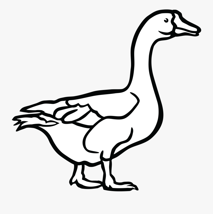 Thumb Image - Goose Black And White, Transparent Clipart