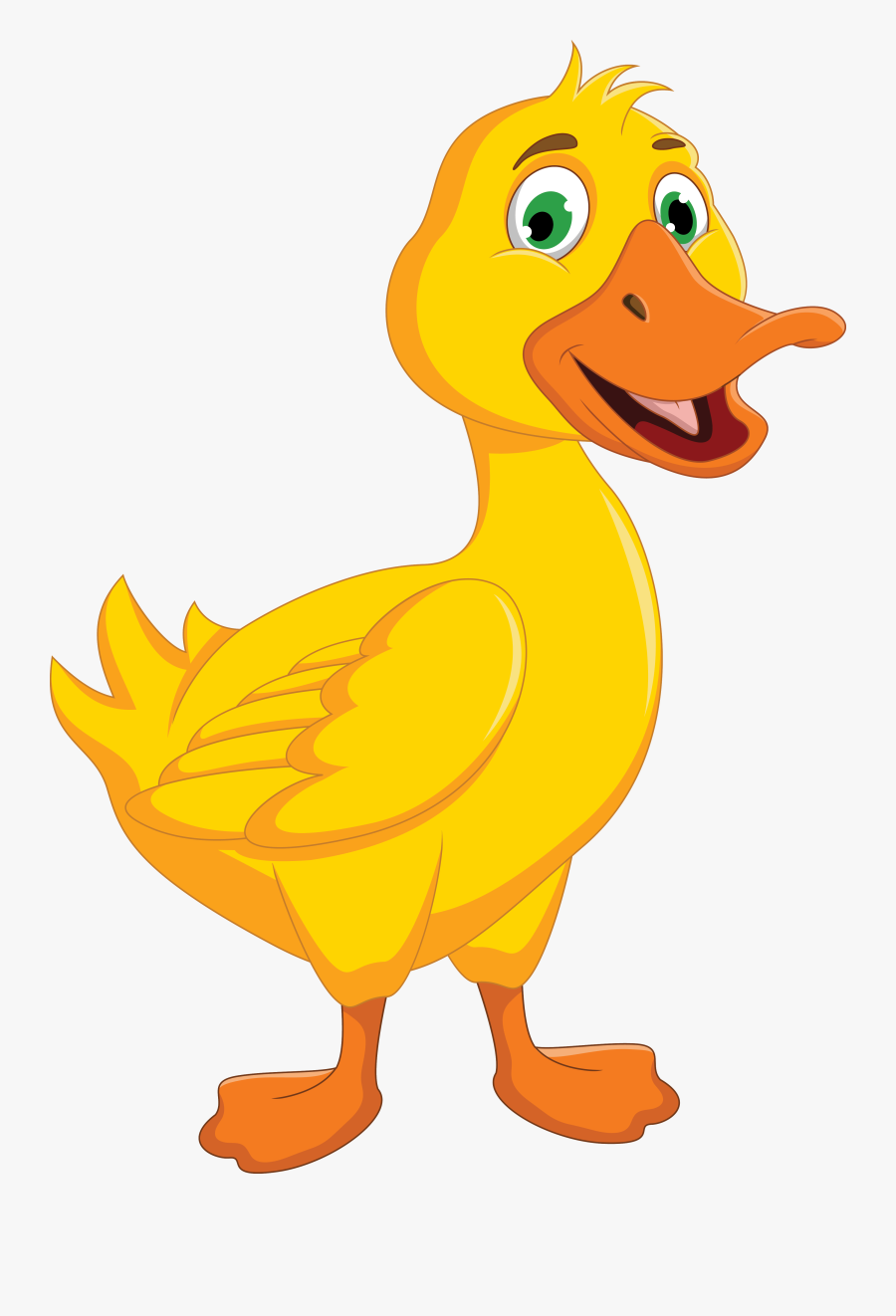 Wings Clipart Duck - Duck Cartoon Png, Transparent Clipart