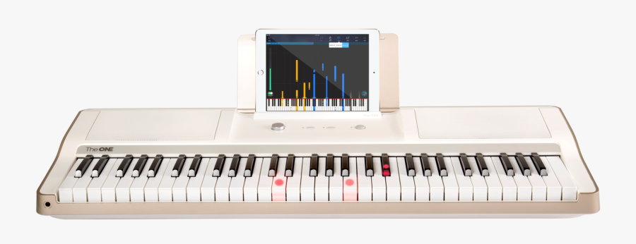 Transparent Wavy Piano Keys Clipart - Smart Piano The One Gold, Transparent Clipart