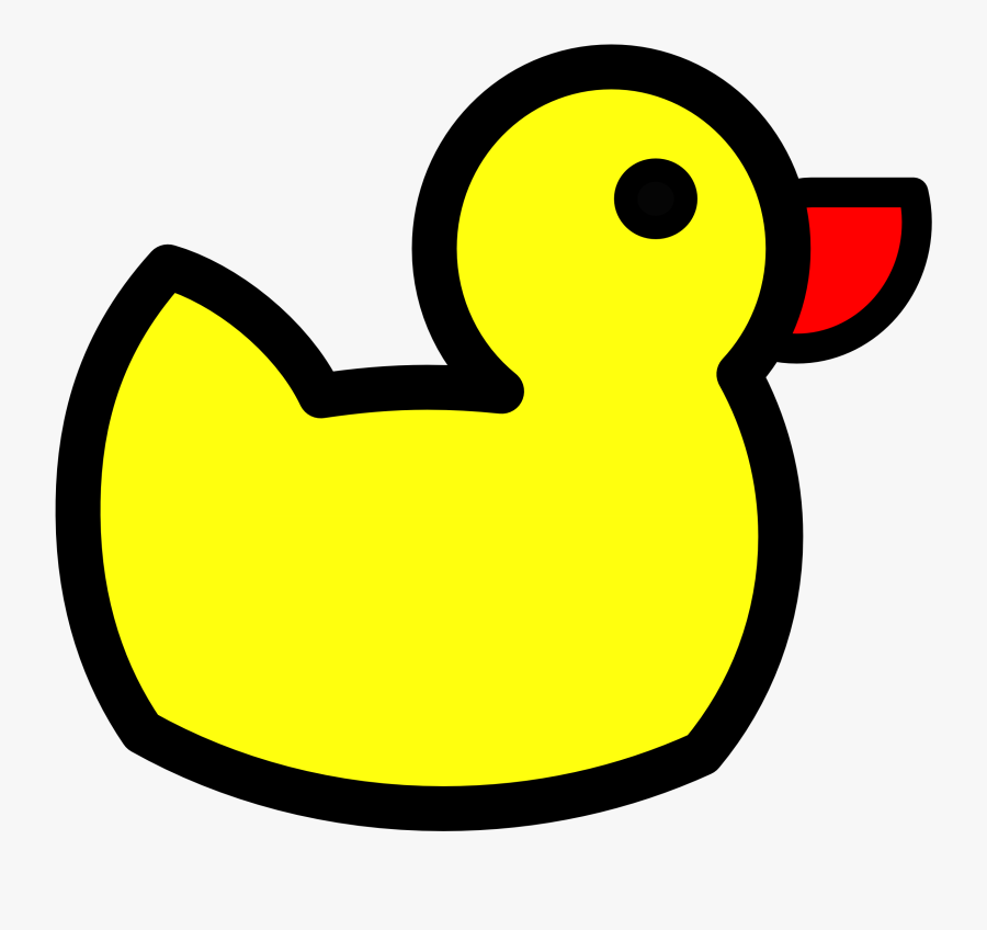 Rubber - Duck - Clipart - Black - And - White - Rubber Duck Clip Art, Transparent Clipart