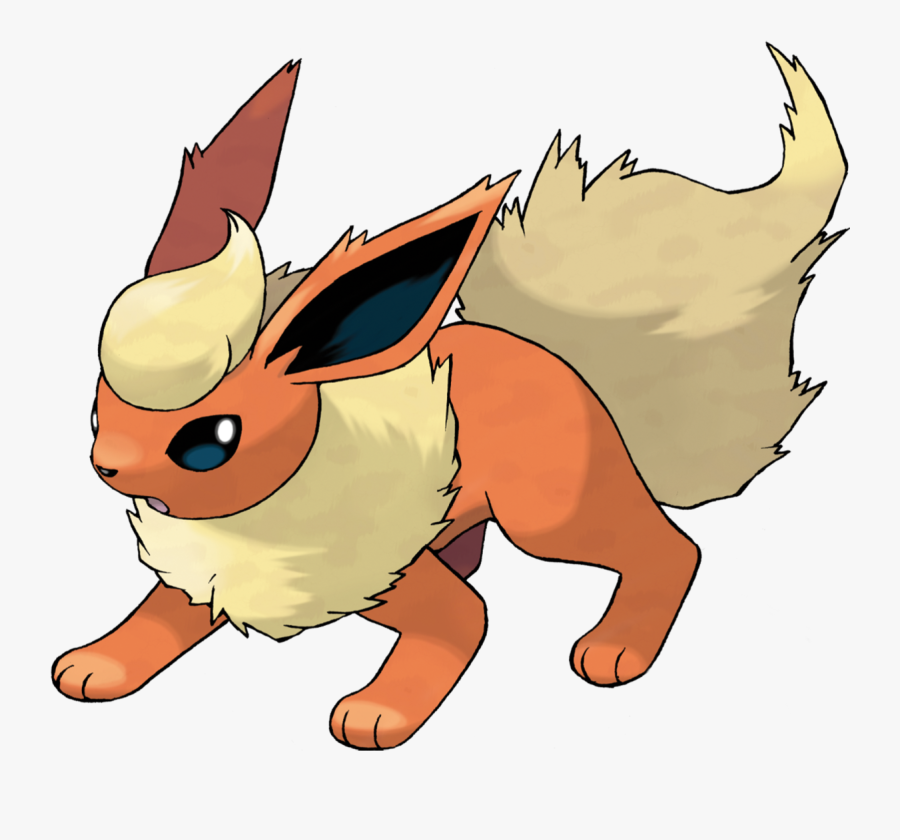 Cartoon,clip Character,animal - Pokemon Eevee Evolution Flareon, Transparent Clipart