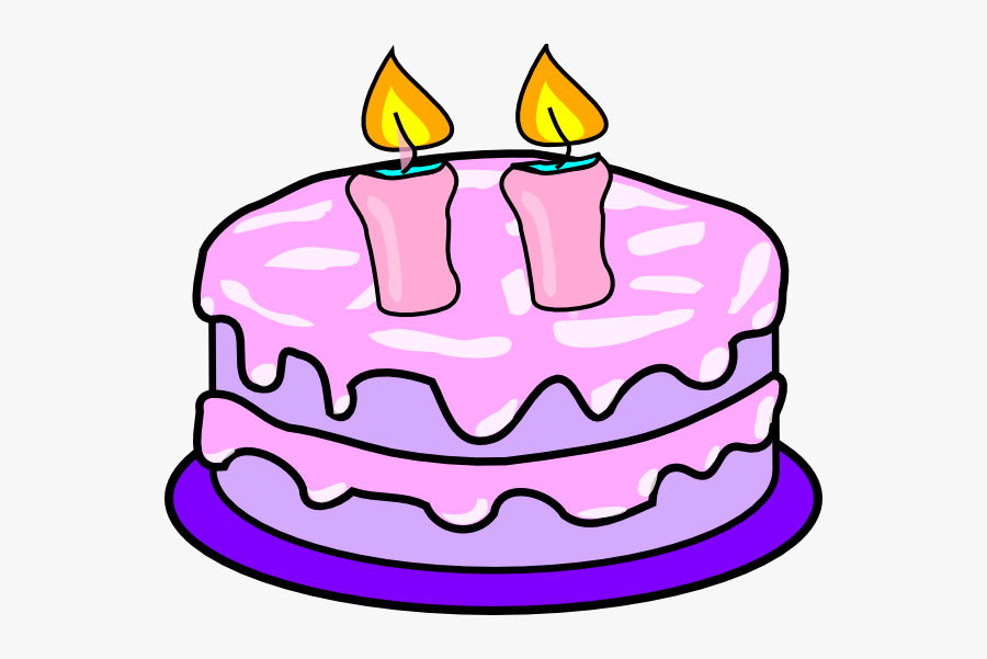 Happy Birthday Candles Clipart - Cake With Candles Clipart, Transparent Clipart