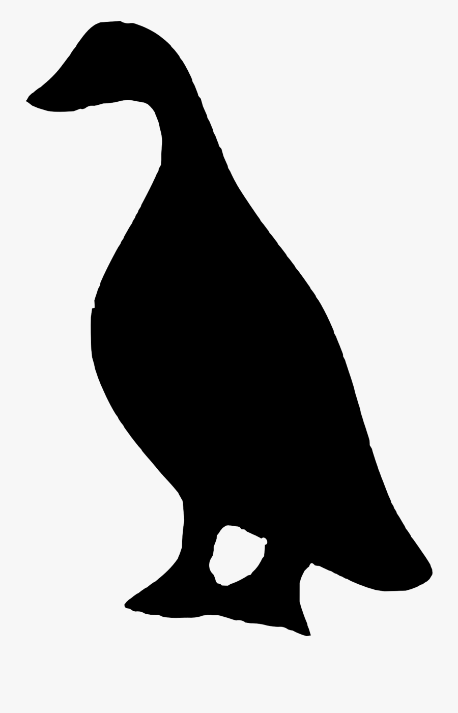 Clipart - Silhouette Ducks Clipart, Transparent Clipart