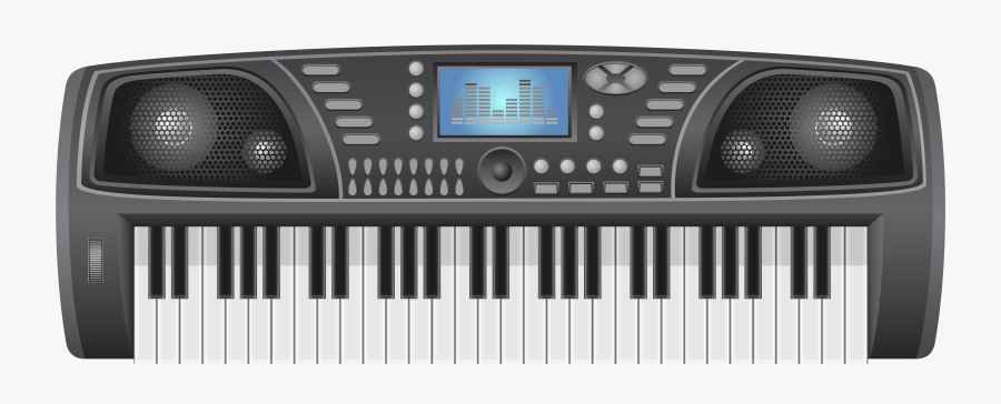 Piano Clipart Blue - Music Keyboard Png Clipart, Transparent Clipart