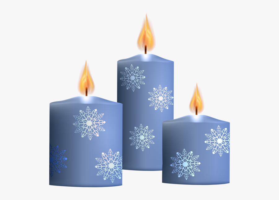 Winter Candles Transparent Png - Clipart Christmas Candles Png, Transparent Clipart