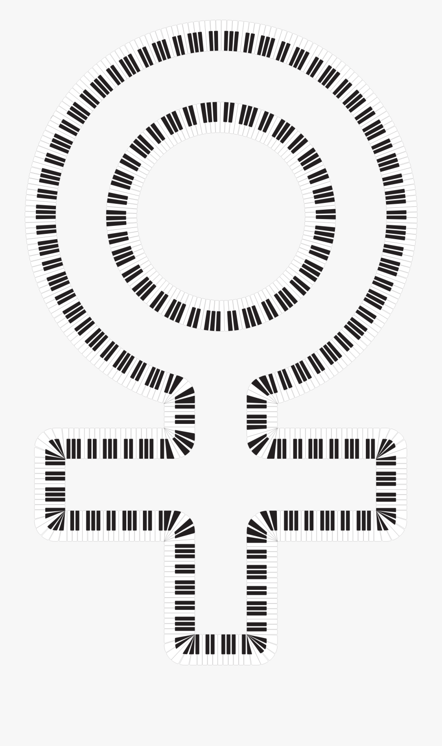 Female Symbol Piano Keys Clip Arts - Nano Phytosomes, Transparent Clipart