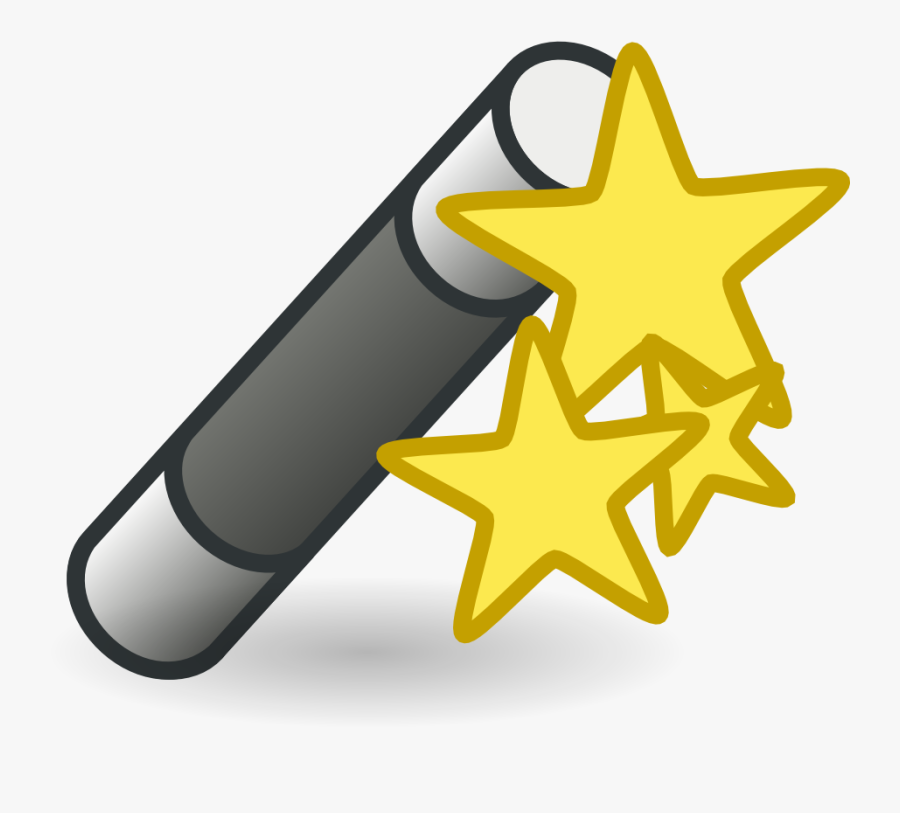 Wand With Stars - Wand Clip Art, Transparent Clipart