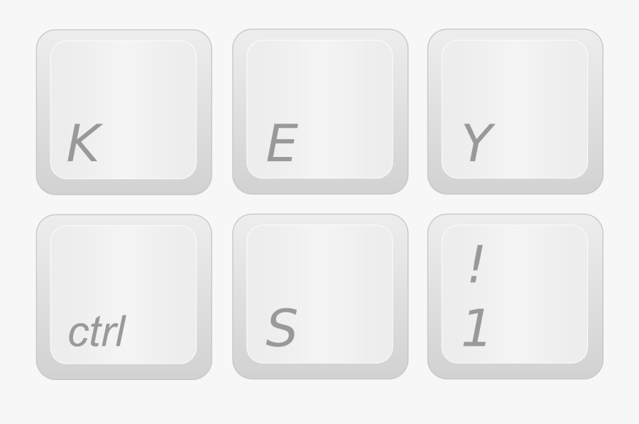 Keyboard Clipart Keyboard Button - Keyboard Keys Clip Art, Transparent Clipart