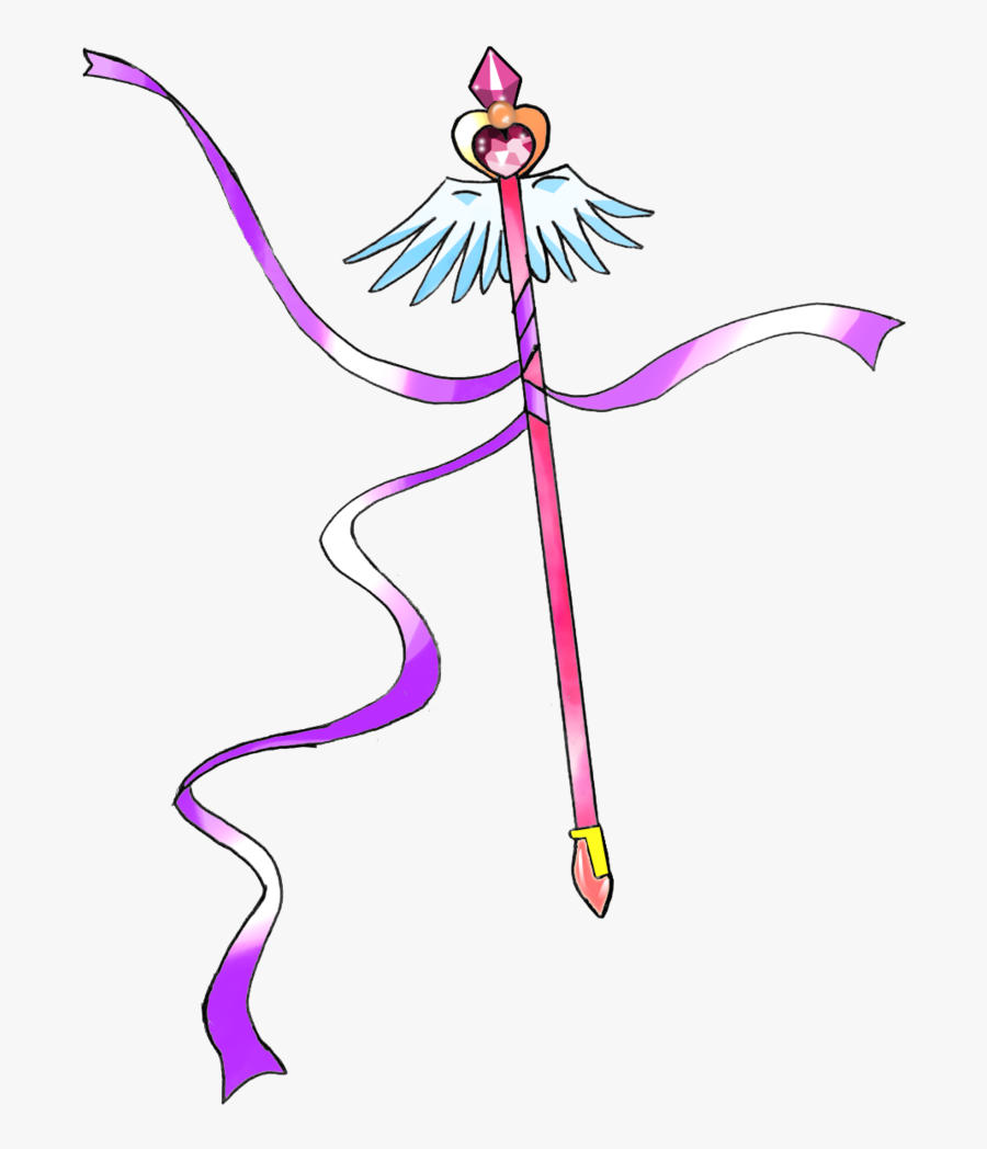 Magical Wand 1 By Puyo0702 - Anime Magical Girl Wand, Transparent Clipart