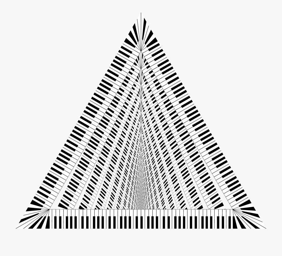 Keys Vortex Big Image - Piano Keys Png Triangle, Transparent Clipart