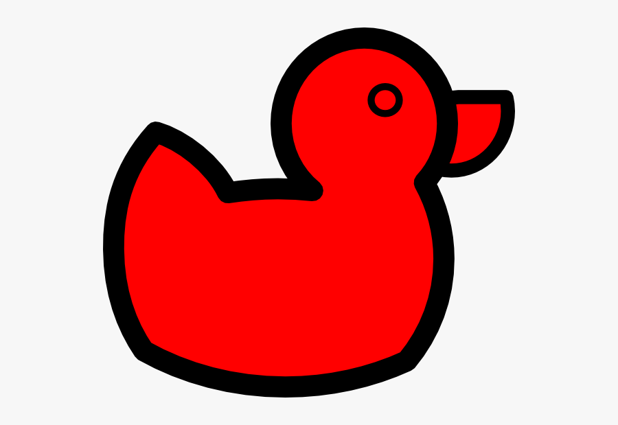 Duck Clipart Red, Transparent Clipart