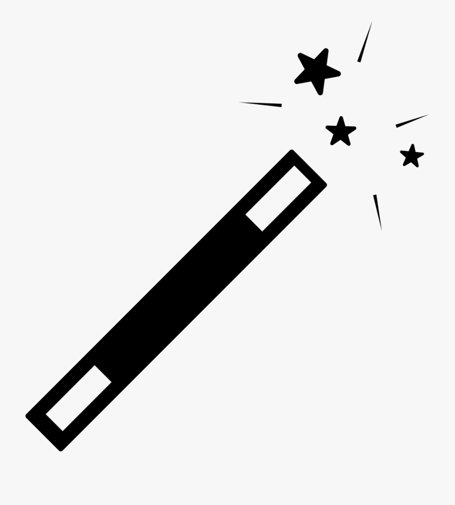 Transparent Magic Wand Clipart Free - Varita De Mago Dibujo, Transparent Clipart