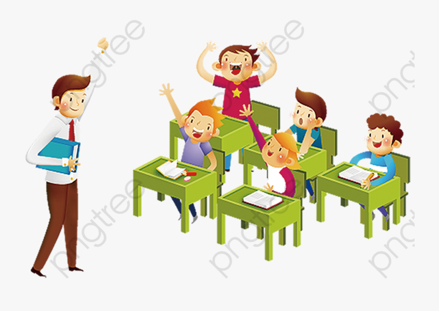 Cartoon Hand - Teacher Student Ratio, Transparent Clipart