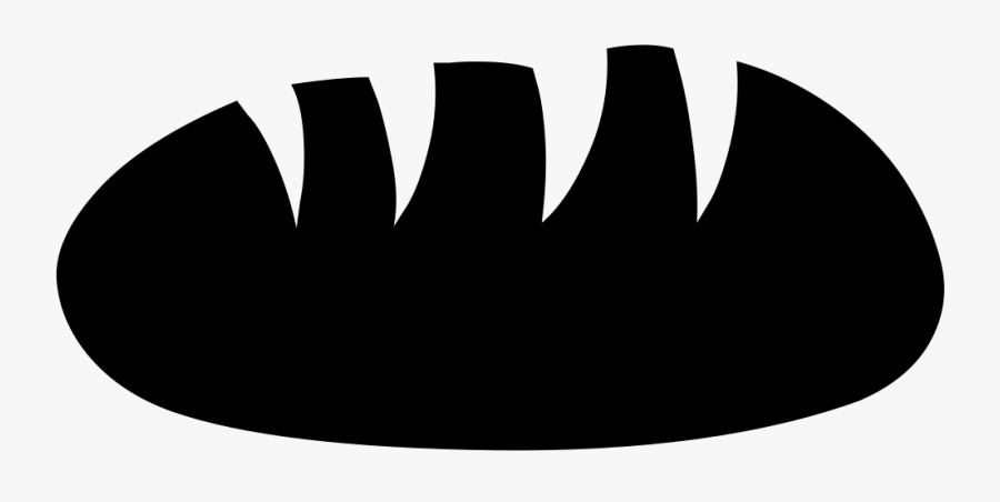 Loaf Of Bread Silhouette - Silhouette Bread Loaf Clipart, Transparent Clipart