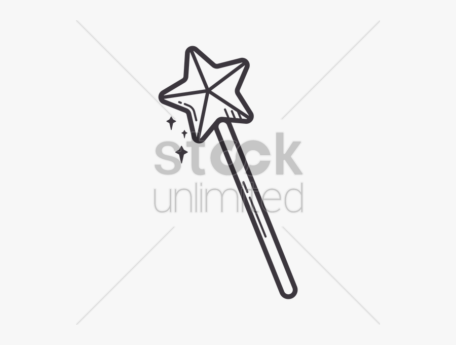 Transparent Wand Clipart Black And White - Hand To Chest Greeting, Transparent Clipart