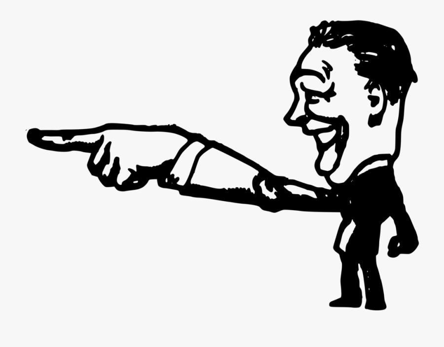 Hand,finger,arm - Cartoon Pointing Fingers Left Hand, Transparent Clipart