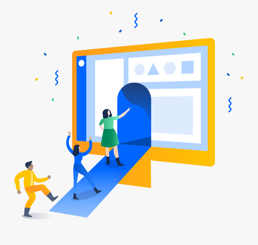 Computer Clipart Training - Atlassian Illustration, Transparent Clipart