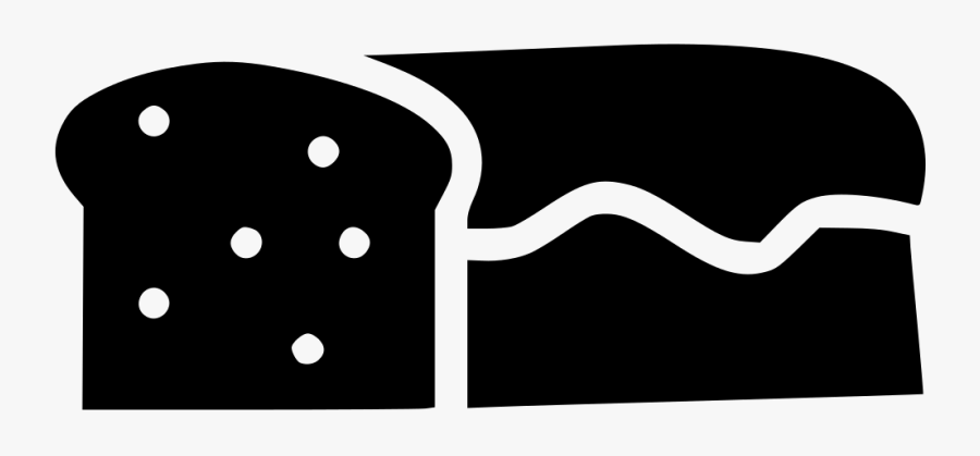 Bread Food Loaf Wheat Gluten Bake Comments - Bread Loaf Baking Black And White Icon, Transparent Clipart
