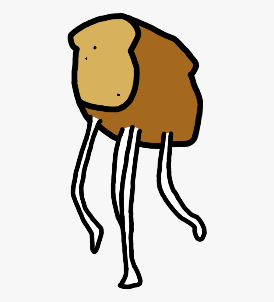 Walking Loaf Sticker, Transparent Clipart