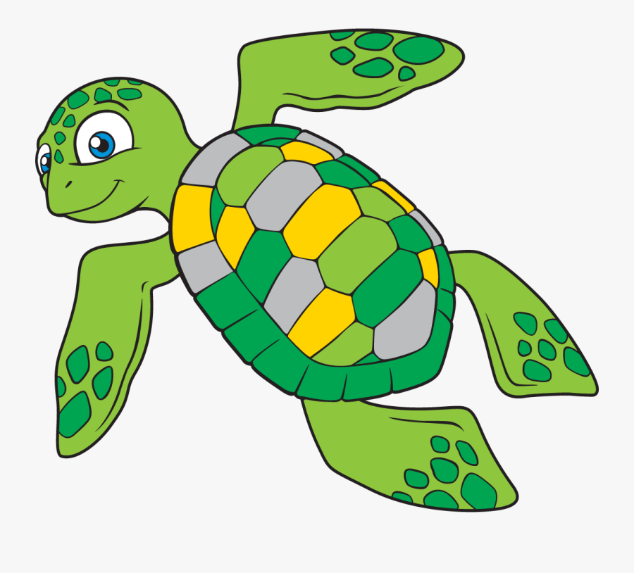 Turtle Clipart Vector - Transparent Sea Turtle Cartoon, Transparent Clipart