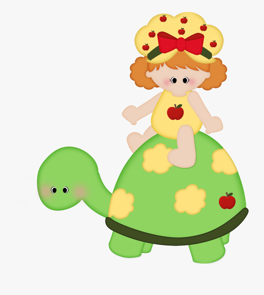 Girly Clipart Turtle - Cartoon, Transparent Clipart