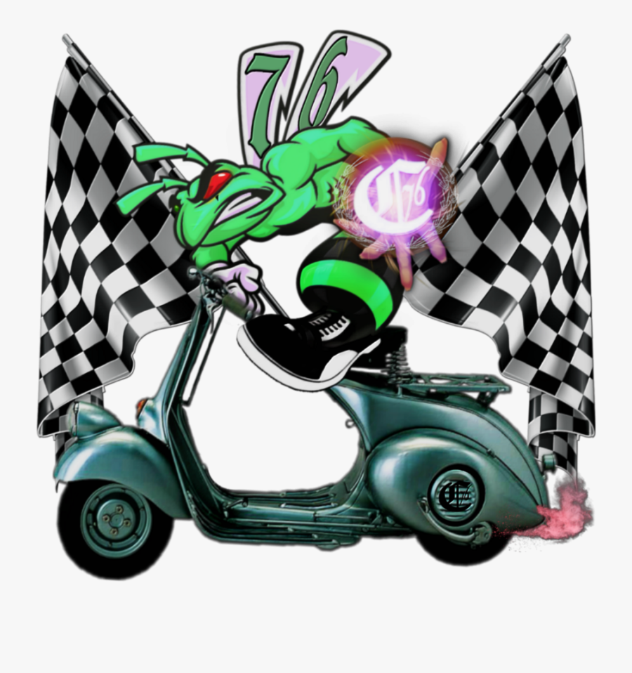 #combat76 #hornet #skinhead #vespa - Transparent Race Flag Png, Transparent Clipart