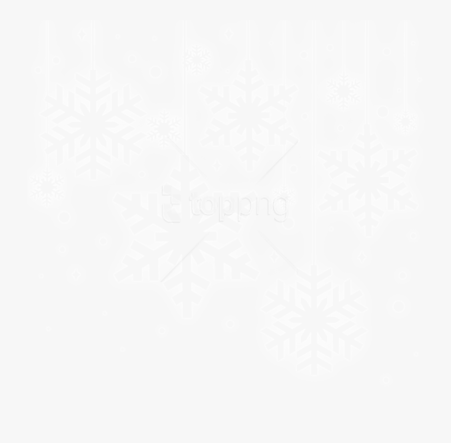 Snowflakes Clipart High Resolution - Hanging Snowflakes Transparent Background, Transparent Clipart