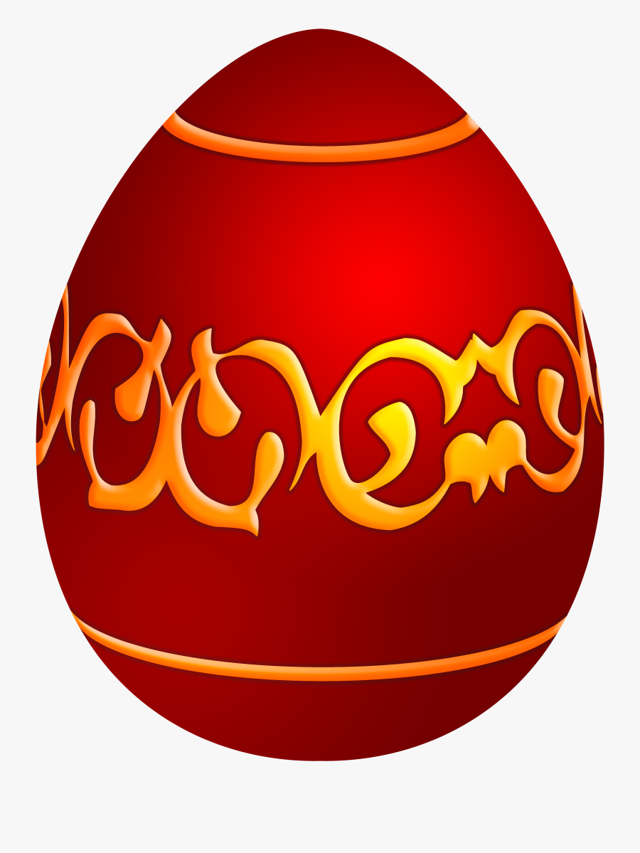 Easter Decorative Red Egg Png Clip Art Easter Egg Clipart - Easter Egg, Transparent Clipart