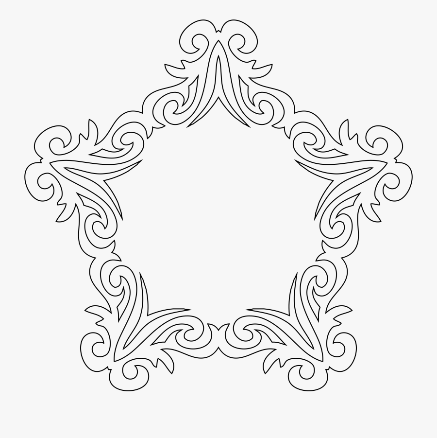 Snowflake Clipart Swirl - Decorative Arts, Transparent Clipart
