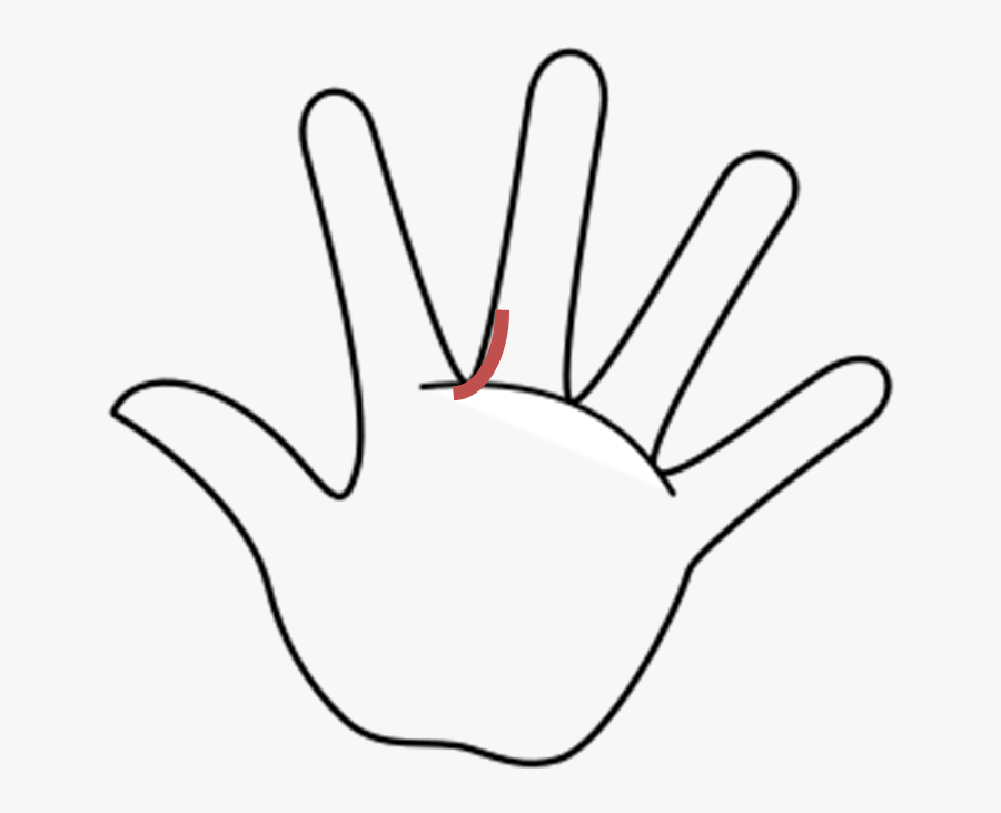 When The Doctor Is The Patient - Cartoon Hand Clipart Black And White, Transparent Clipart