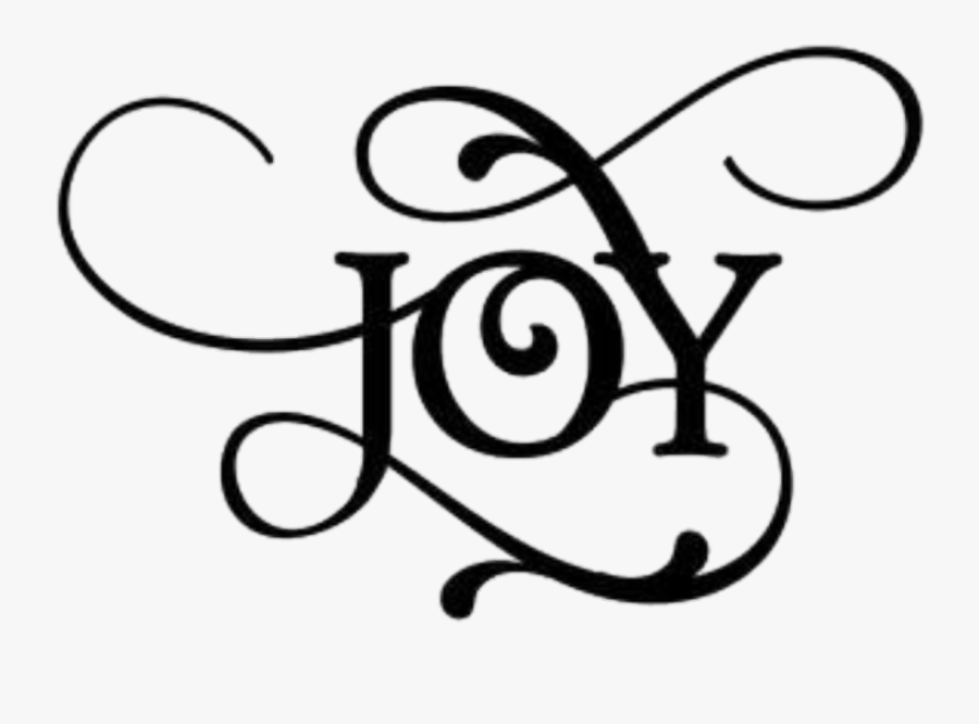 Joy Word, Transparent Clipart