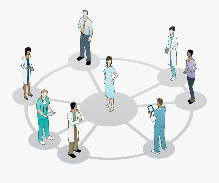 Nursing Home Patient Clipart - Patient At The Center Of Care, Transparent Clipart