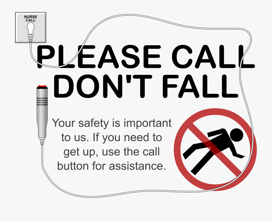 Patient Falls Clipart - Hospital Fall Prevention Signs , Free