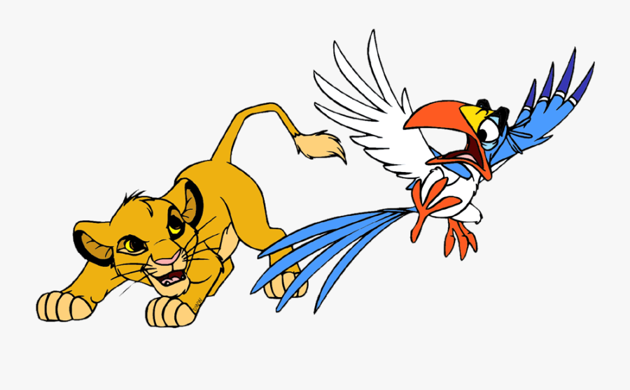 Back To The Lion King Clip Art Menu - Lion King Simba And Zazu, Transparent Clipart